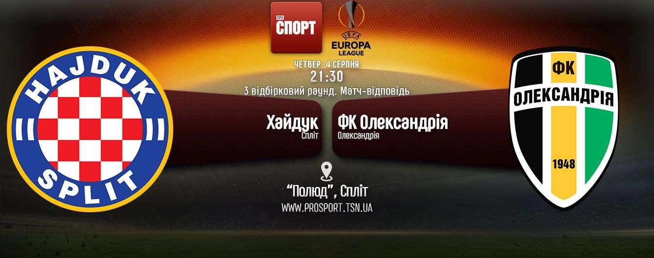 Хайдук - Олександрія - 3:1. Онлайн-трансляція матчу Ліги Європи