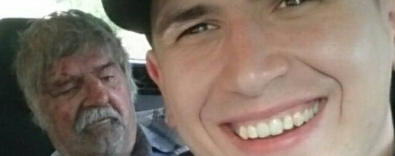 У Краматорську патрульний поліцейський зробив селфі із закривавленим пенсіонером