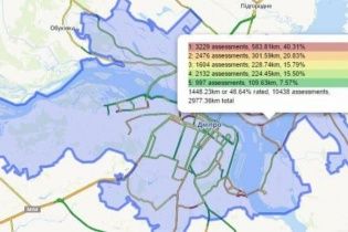 У Дніпрі запустять інтерактивну мапу стану доріг