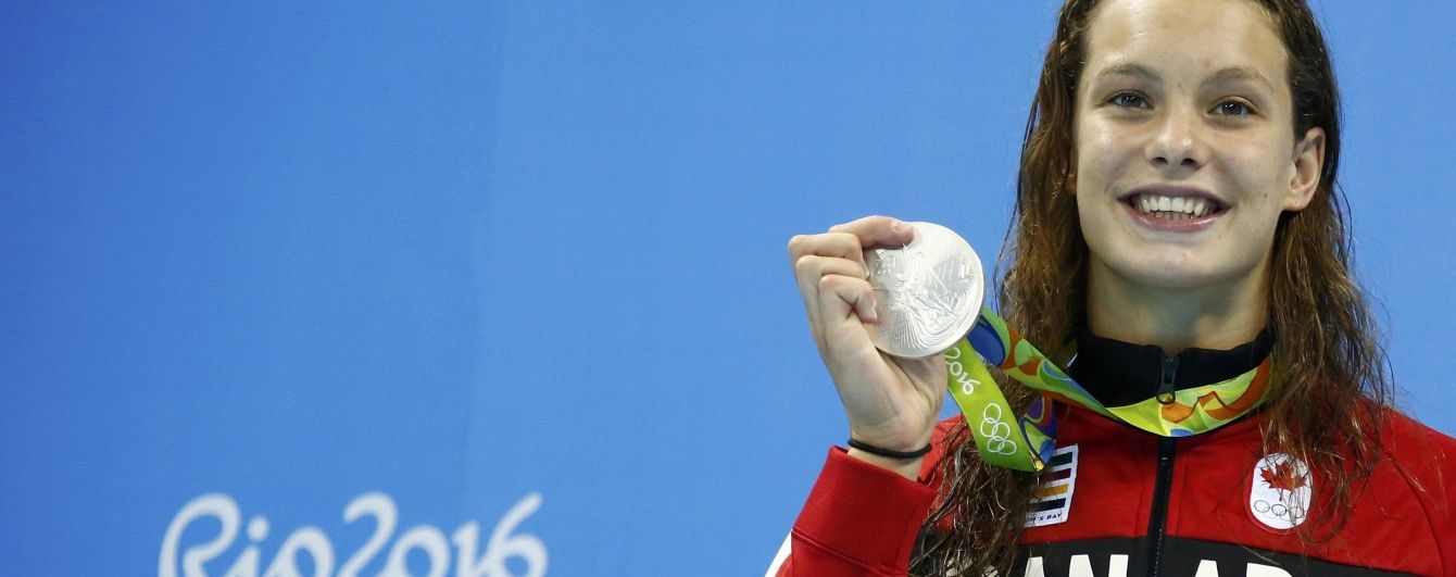 Канадська плавчиня Олексяк встановила фантастичне досягнення на Олімпіаді-2016