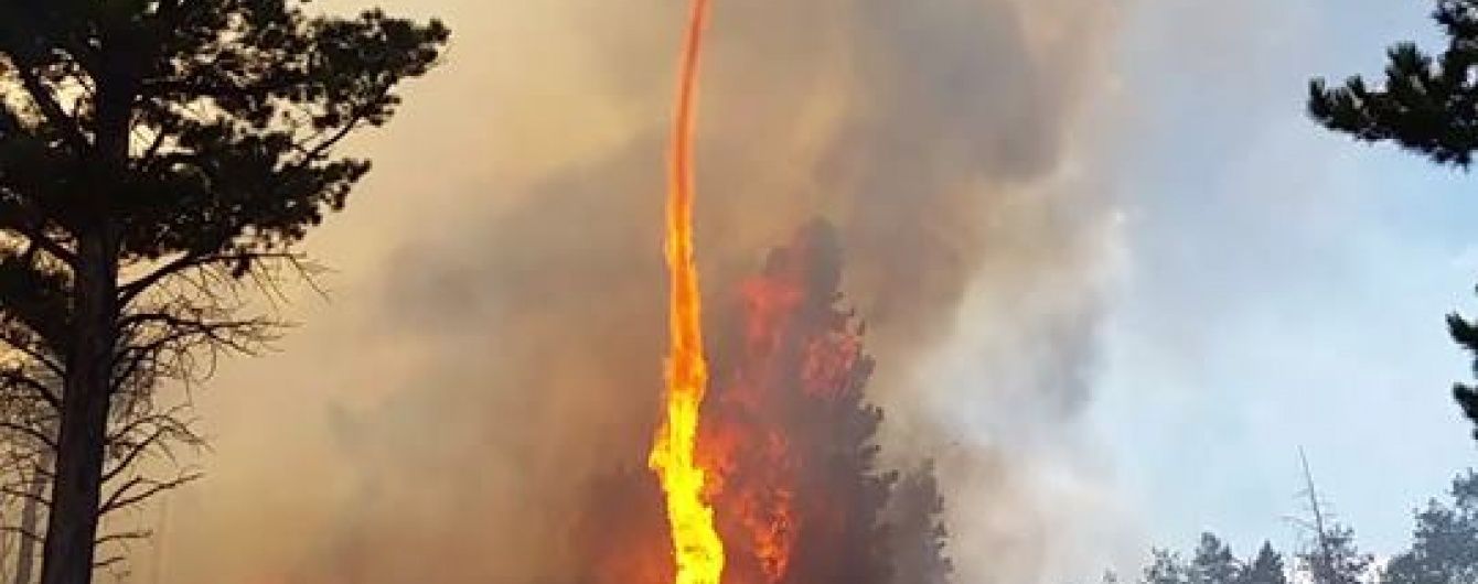 У Колорадо пожежник зняв на відео страхітливе вогняне торнадо