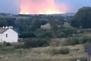 На Львівщині масштабна пожежа охопила гектари стерні