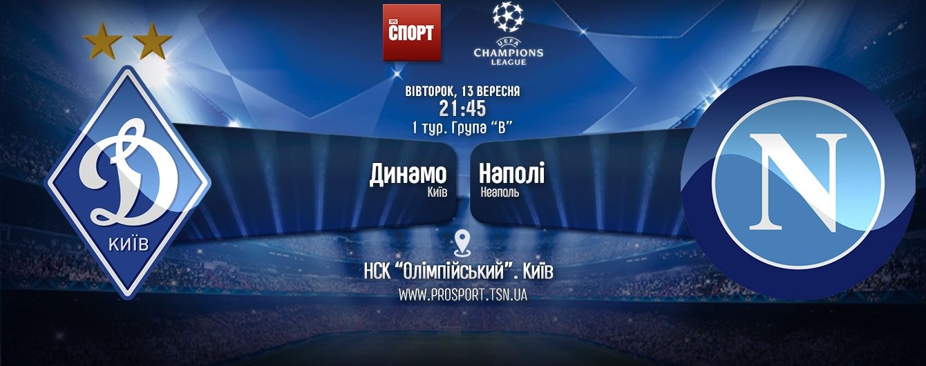 Динамо - Наполі - 1:2. Онлайн-трансляція матчу Ліги чемпіонів