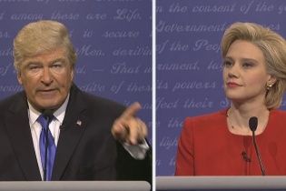 Алек Болдуїн майстерно спародіював Дональда Трампа під час дебатів