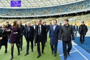 Бос УЄФА оглянув "Олімпійський" та погостював у Порошенка