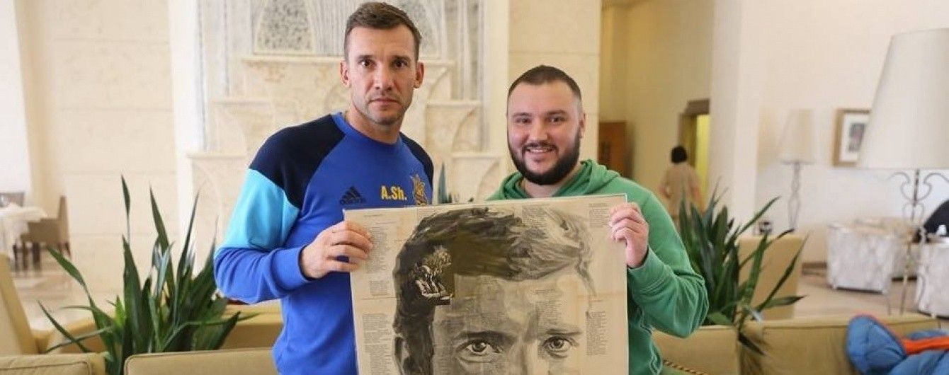 Художник створив портрет Андрія Шевченка з віршів Кобзаря