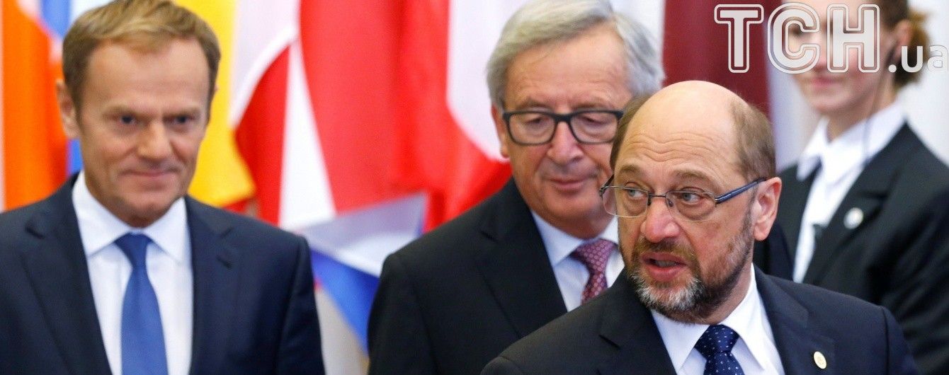 На саміті Україна – ЄС Шульц назвав причини зволікання з безвізом, а Туск заговорив українською