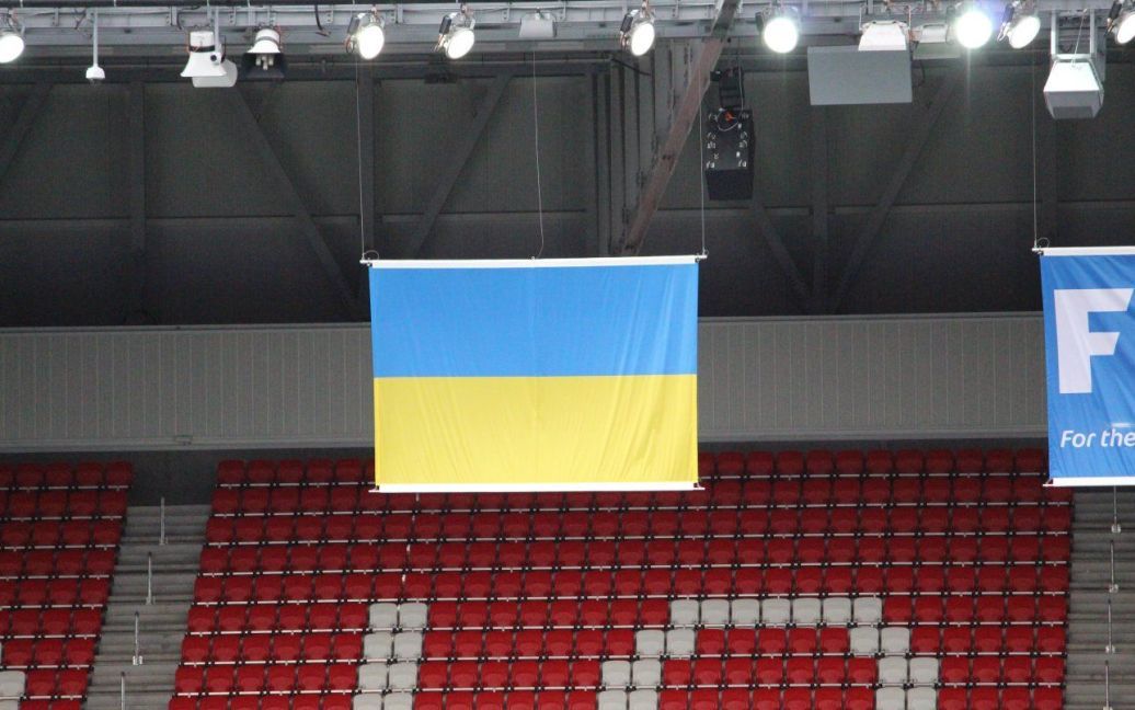 Сборная Украины потренировалась на "Стад-де-Лион" перед матчем с Северной Ирландией. / © Проспорт
