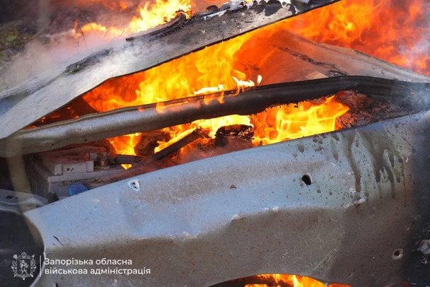 Наслідки обстрілу / © Очільник Запорізької ОВА Іван Федоров