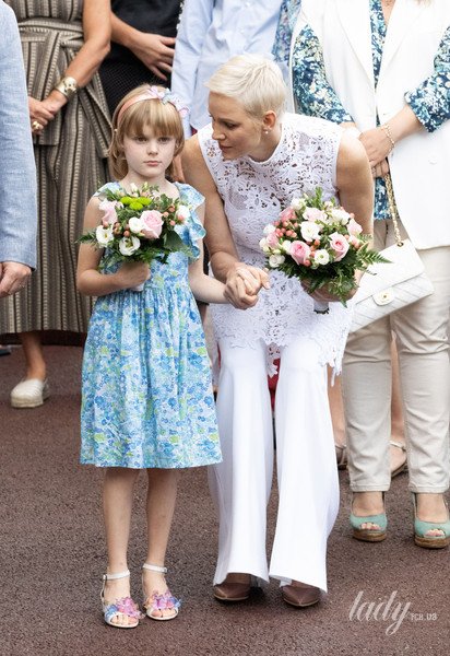 Княгиня Шарлін з дочкою принцесою Габріеллою / © Getty Images