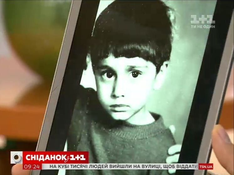 Аслан Ахмадов у дитинстві