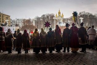 У Харкові флешмоб зі співу колядки в центрі міста зібрав сотні учасників