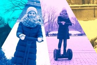 Вулиця, сніг та панічні крики. Як мене вперше в житті змусили покататися на сігвеї