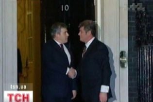 Віктор Ющенко зустрівся з британським прем'єром Гордоном Брауном