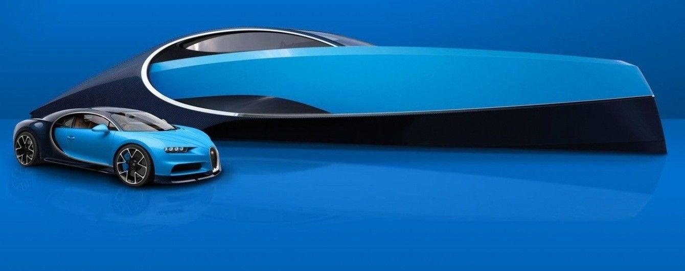 Bugatti построила спортивную яхту в стилистике гиперкара Chiron
