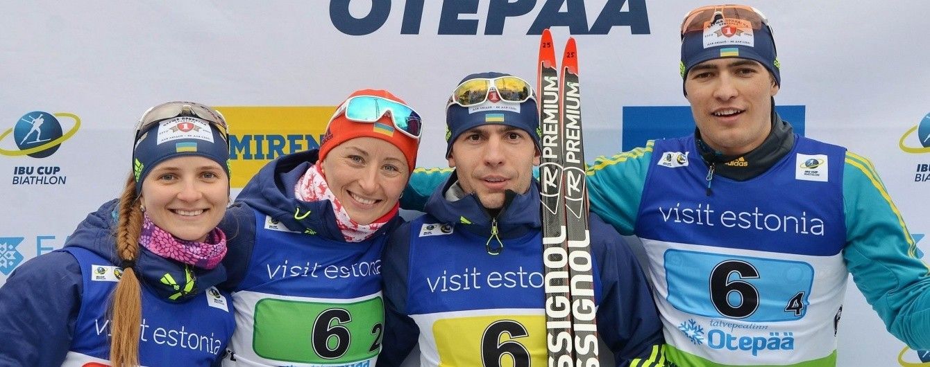 Украина выиграла бронзовую медаль в смешанной эстафете Кубка IBU