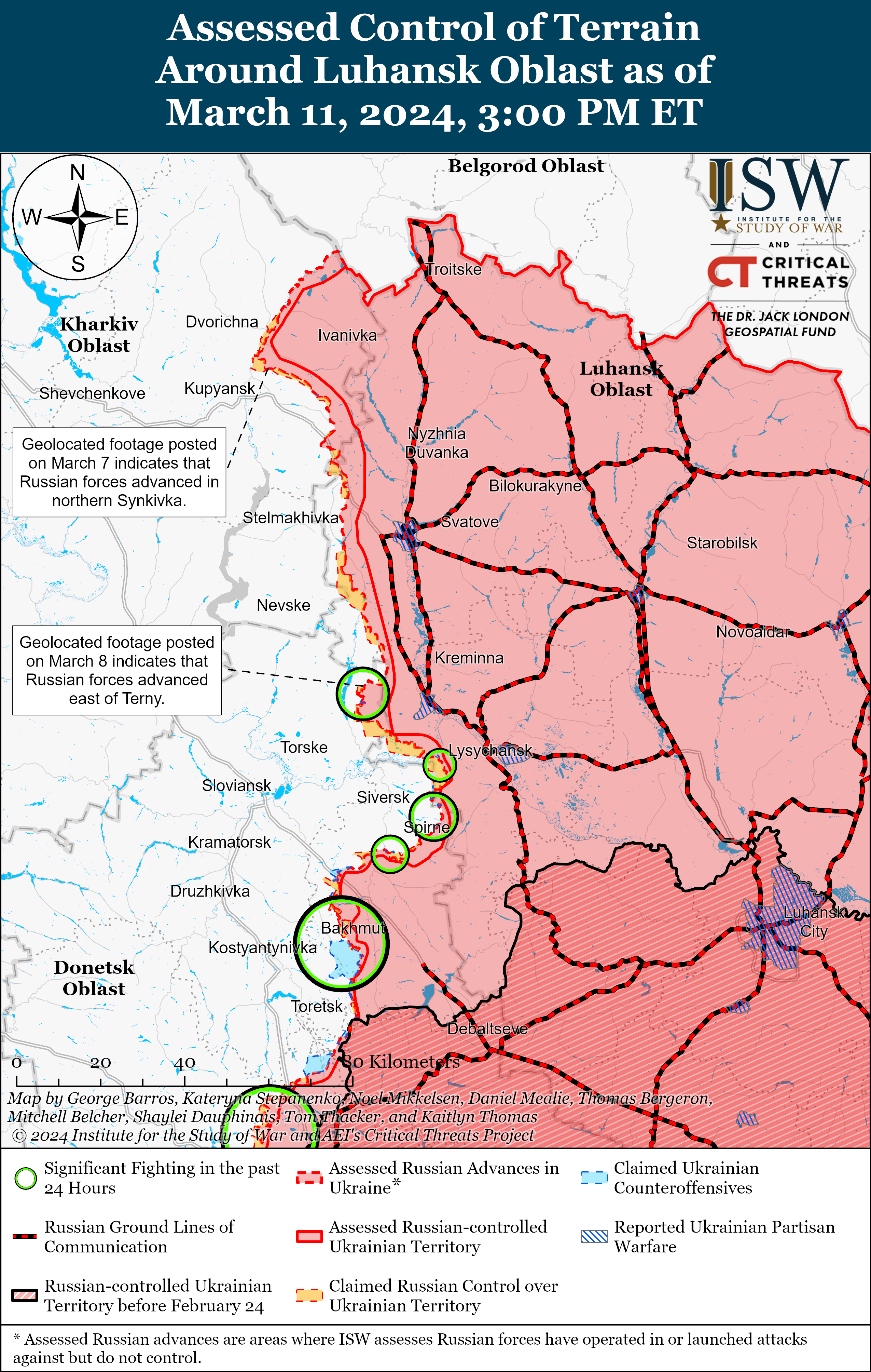 Карта боев ISW. / © 