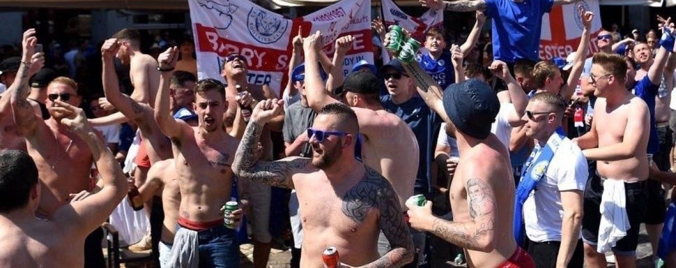 Фанаты "Лестера" подрались с полицией в центре Мадрида