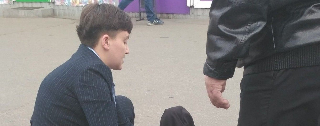 Нардеп Савченко після наїзду машиною побіцяла бабусі капусту і "заморозку"