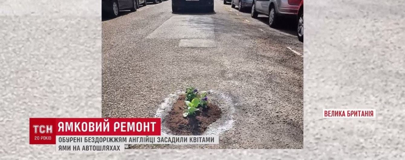 У Британії активісти висадили квіти в ямах на дорогах – одразу виділили 4,5 мільйона на ремонт