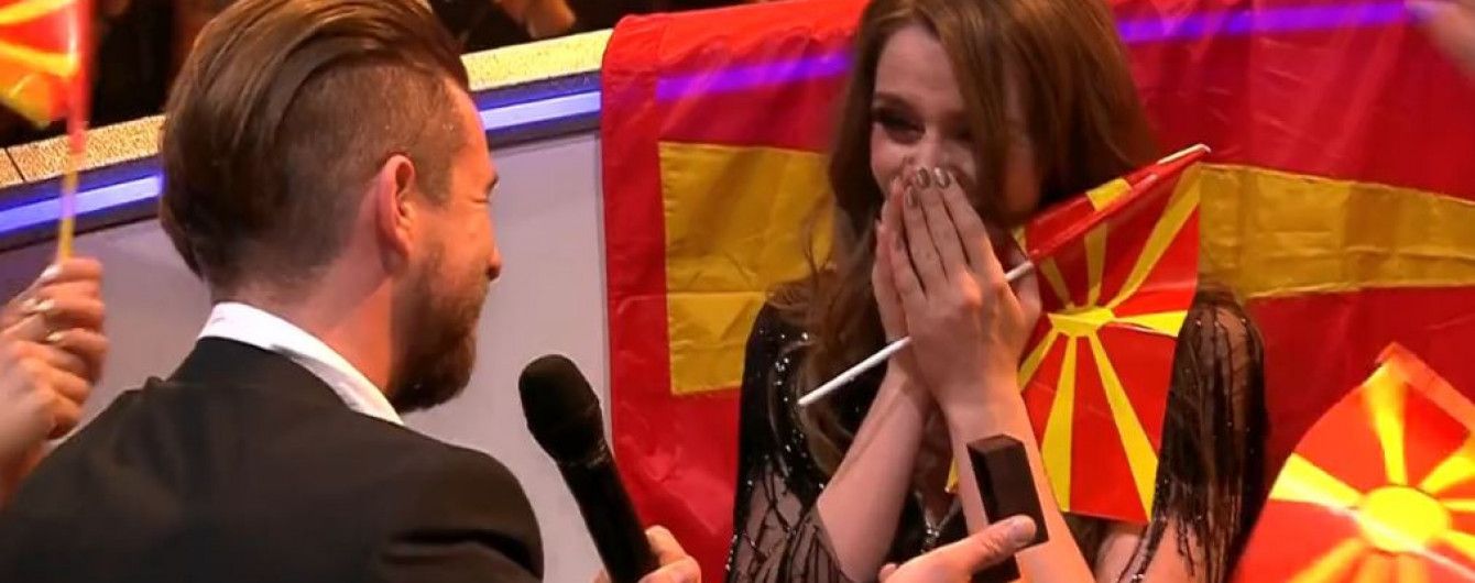 "Евровидение-2017": Любимый сделал предложение беременной представительнице Македонии в прямом эфире