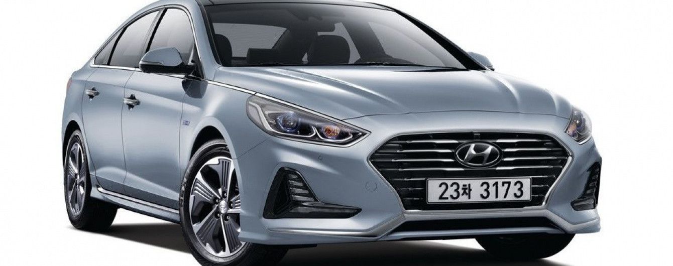 Hyundai представил рестайлинговый гибридный седан Sonata