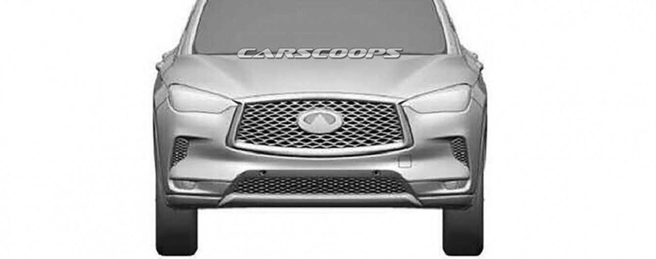В Сети рассекретили патентные изображения нового Infiniti QX50