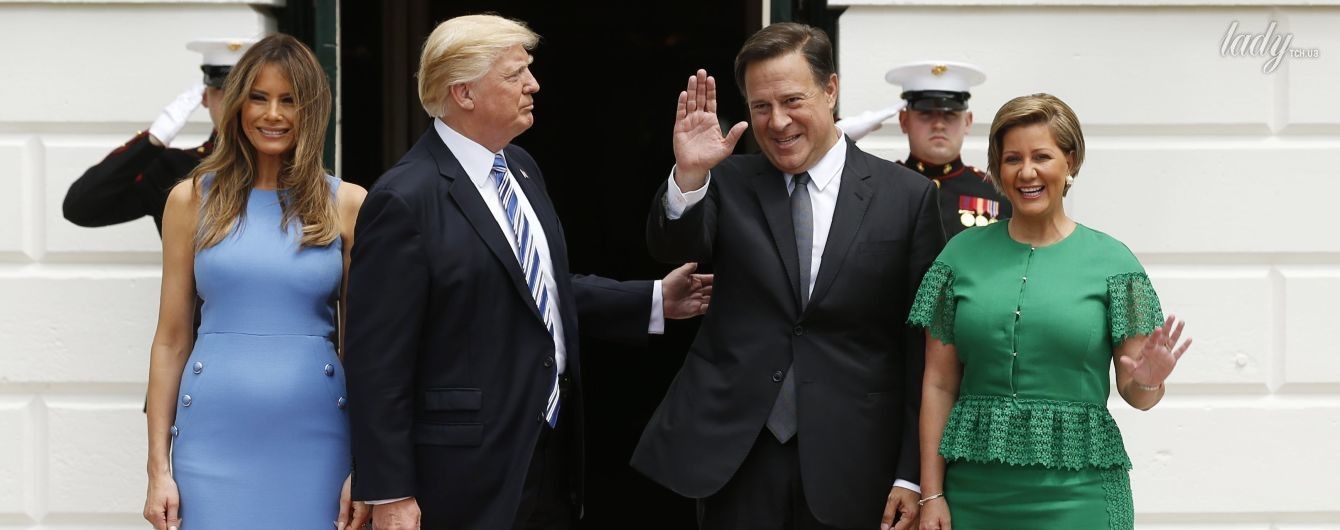 Битва нарядов первых леди: Мелания Трамп vs Лорена Кастильо