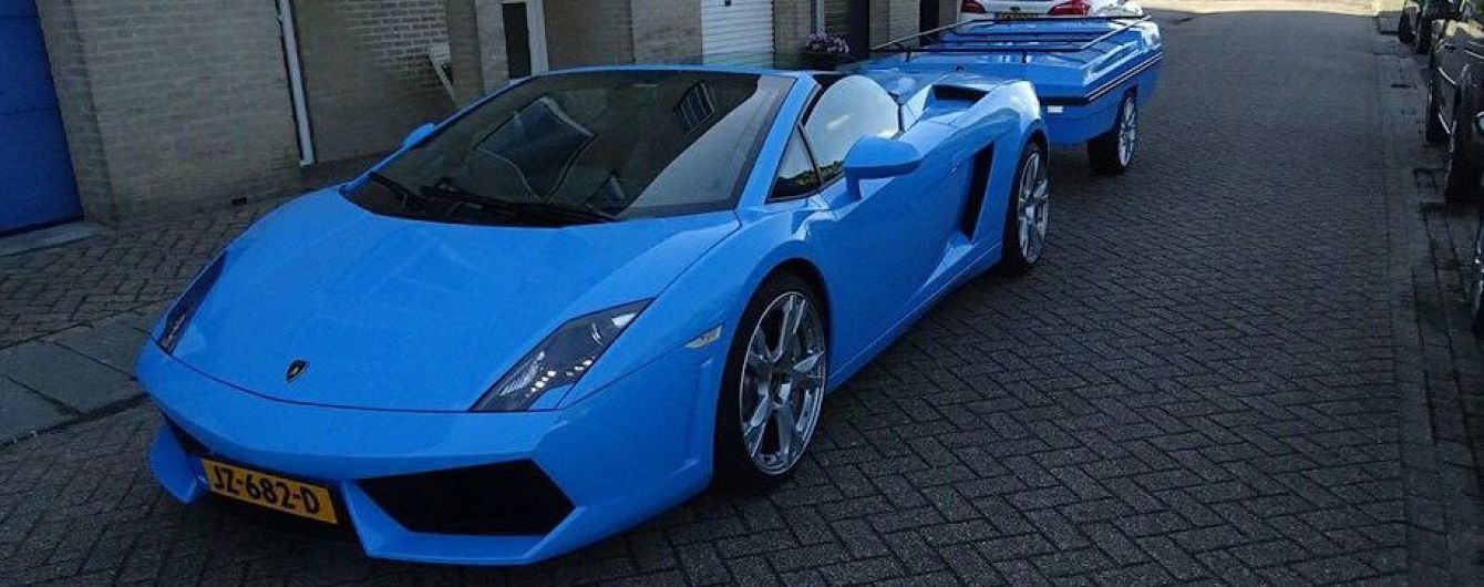 В Нидерландах появился Lamborghini Gallardo Spyder с прицепом