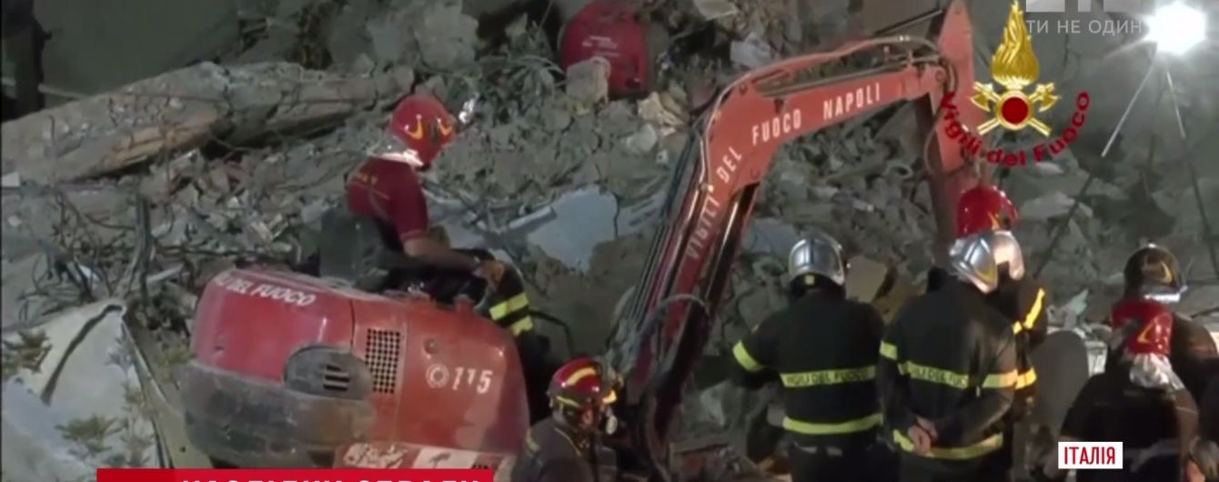 Обвал дома в Неаполе оборвал шесть взрослых и двое детских жизней