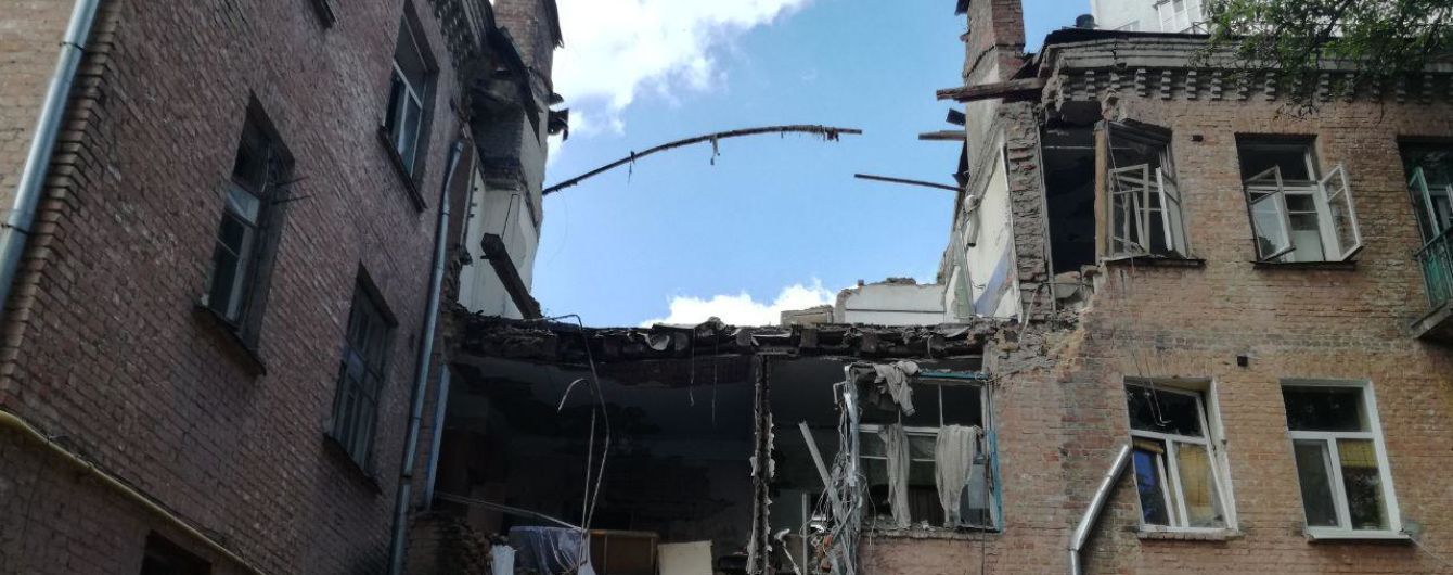 Разрушенный взрывом дом в Киеве снесут - КГГА