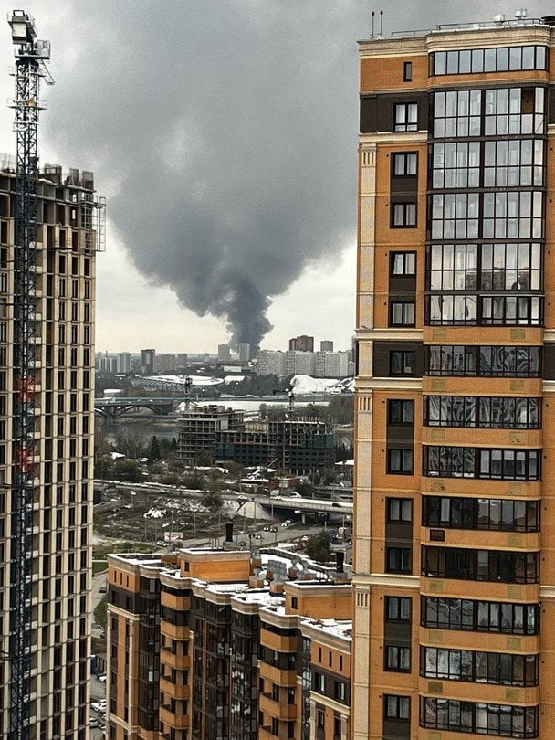 Пожар на «Заводе припоев» в Новосибирске 8 октября