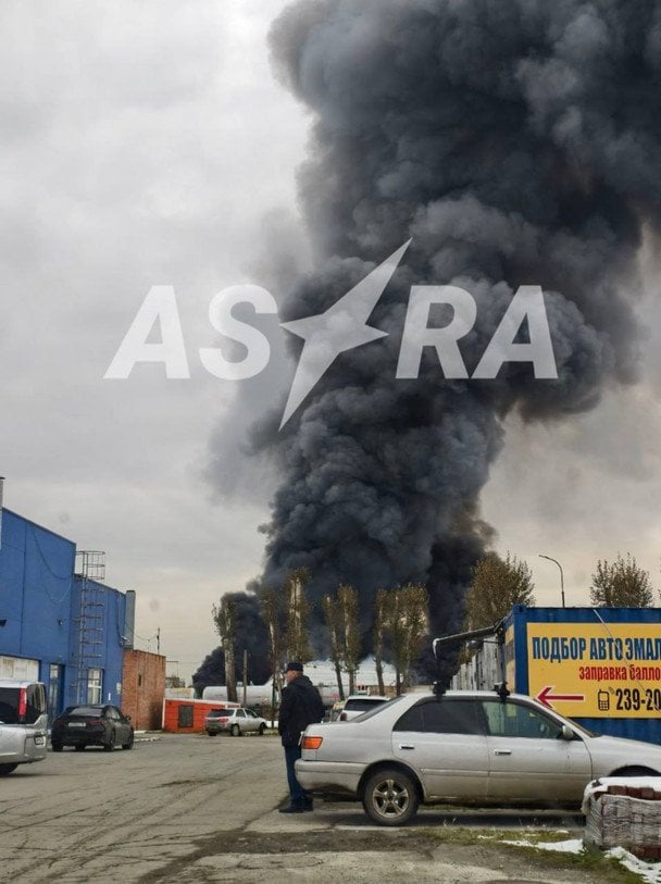 Пожар на «Заводе припоев» в Новосибирске 8 октября