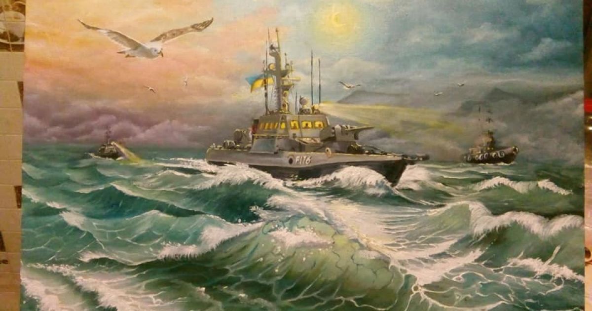 Виставка на  підтримку моряків_2 / © facebook/Євгенія Ейдер