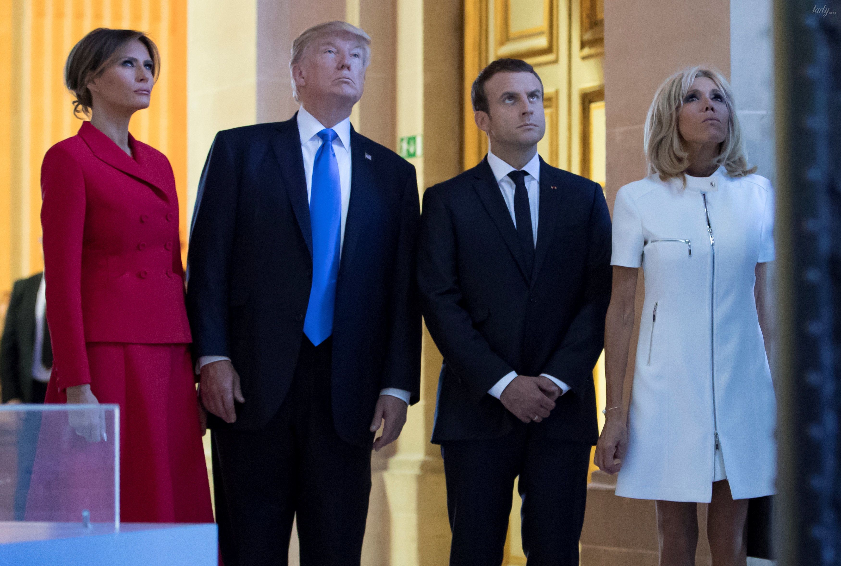 Мелания Трамп и Брижит Макрон_7