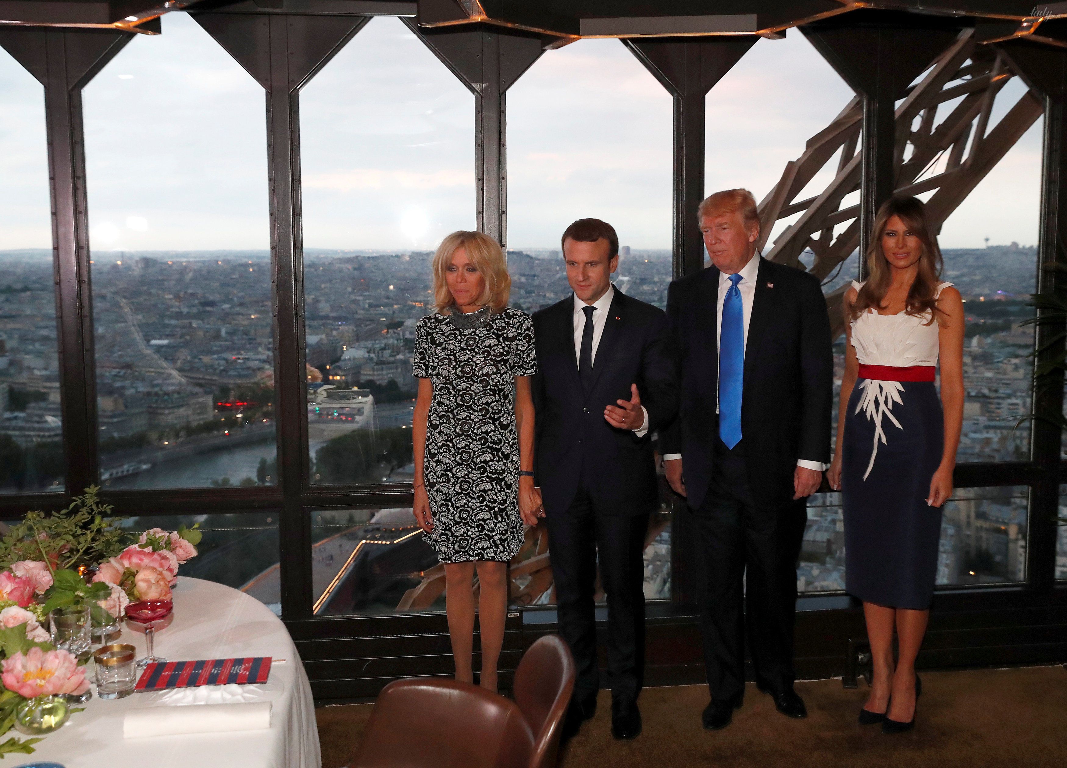 Супруги Трамп и Макрон_4