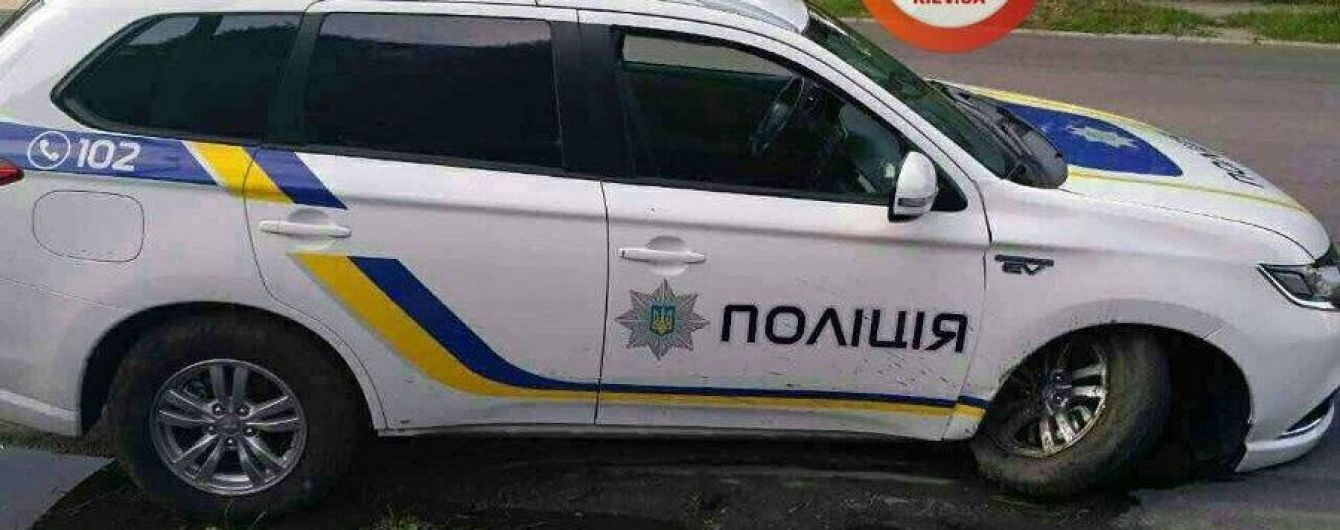 В Днепродзержинске разбили первый полицейский Mitsubishi Outlander PHEV