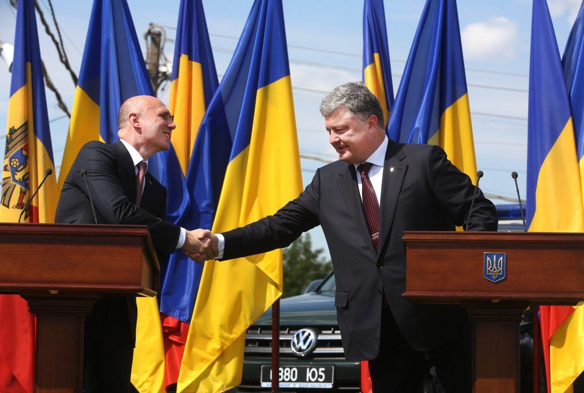 Президент Петро Порошенко і прем'єр-міністр Молдови Павло Філіп_1