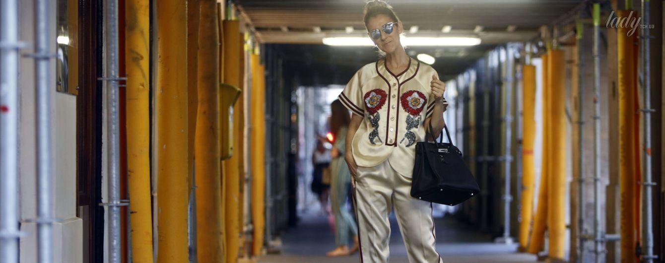 Это очень дорого: Селин Дион надела на шопинг роскошный наряд от Gucci