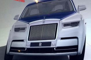 В Сети появились первые изображения дизайна нового Rolls-Royce Phantom