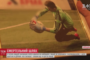 У ДТП під Києвом за участю молоді загинув син сільського голови, який збирався на матч на Закарпаття