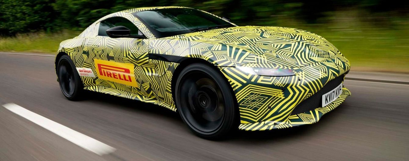 Aston Martin опубликовал фото нового купе Vantage под камуфляжем