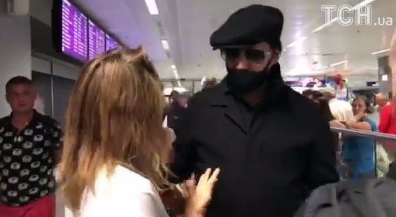 Мерилін Менсон і журналістка ТСН