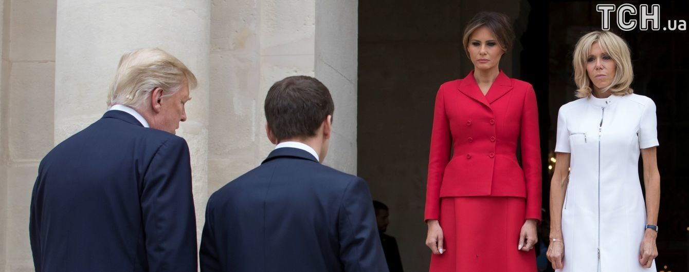 У Парижі Трамп похвалив фігуру 63-річної першої леді Франції
