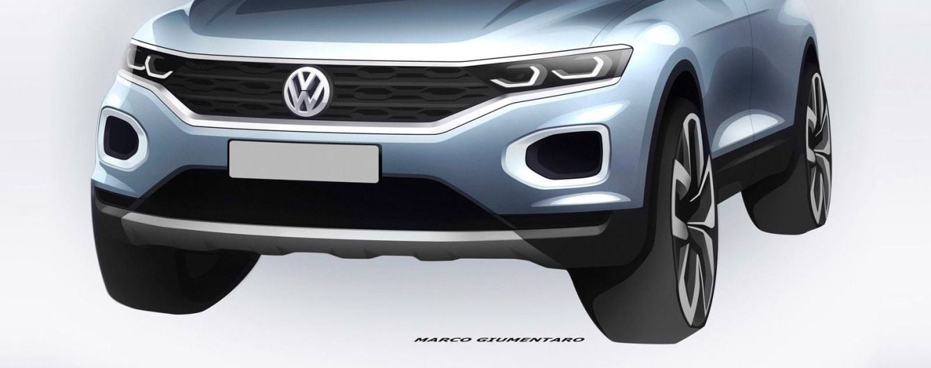 Volkswagen рассекретил дизайн компактного кроссовера T-Roc