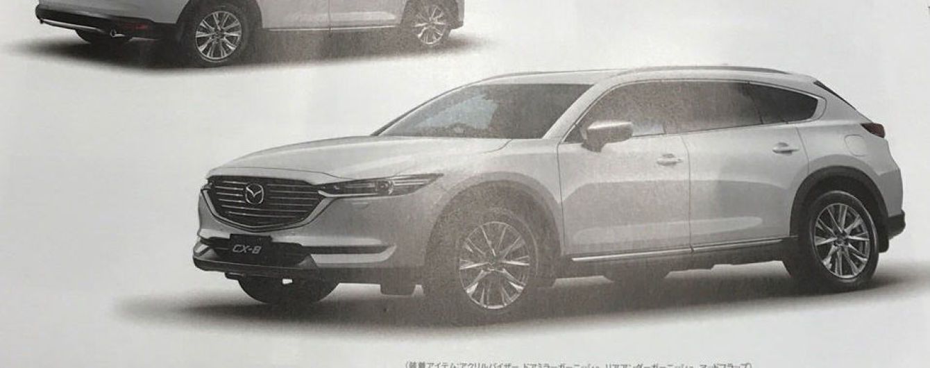 Новый кроссовер Mazda CX-8 "засветился" в брошюре