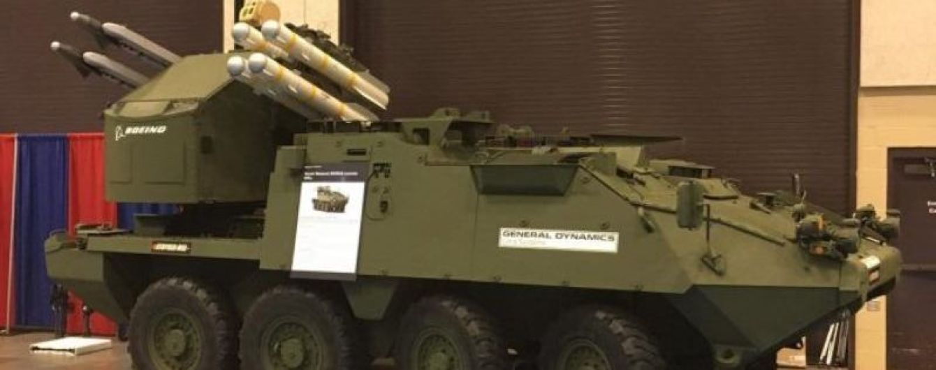 Американский бронетранспортер Stryker получил зенитный ракетный модуль