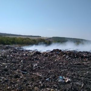 На Харківщині спалахнув полігон твердих побутових відходів