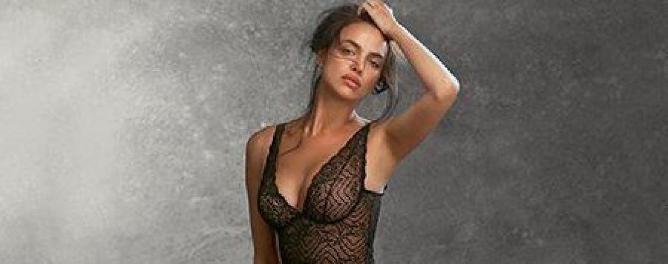 Выглядит отлично: сексуальная Ирина Шейк показала фигуру в боди и кружевном белье