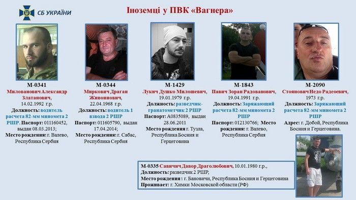 Серби із ЧВК Вагнера